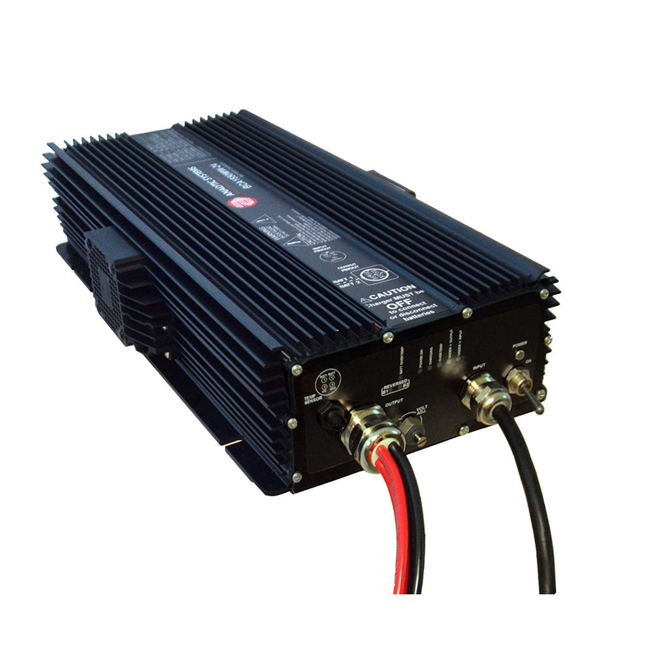 Cargador de CA de Analytic Systems, 2 bancos, 60 A, 24 V de salida, 110/220 V de entrada, clasificación IP66, resistente para amplio rango de temperaturas [BCA1550W-24]