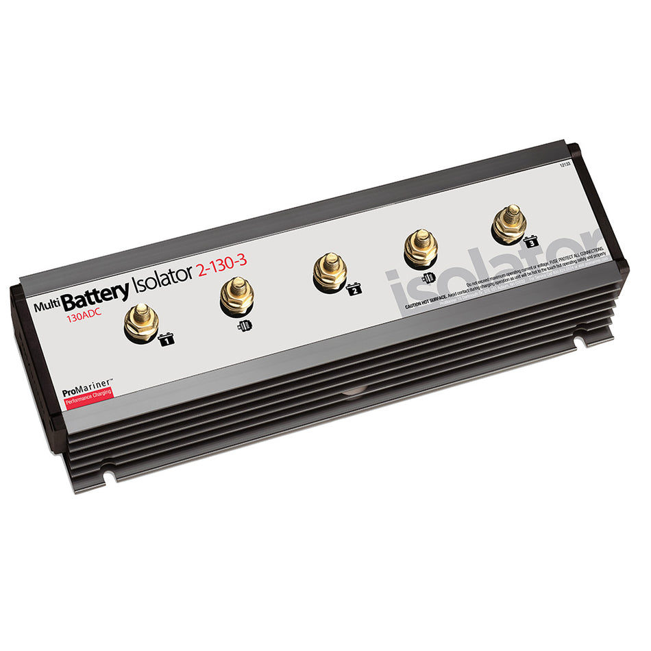 Aislador de batería ProMariner - 130 AMP - 2 alternadores - 3 baterías [12133]