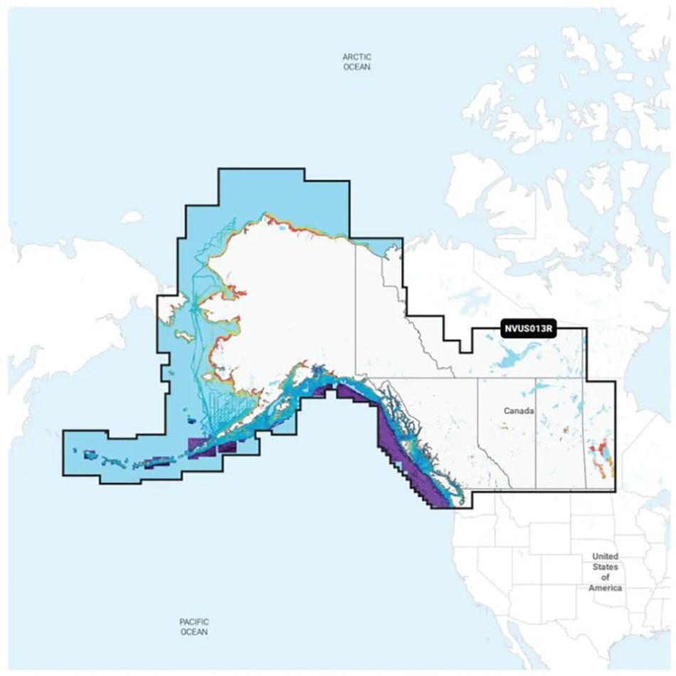 Garmin Navionics Vision+ NVUS013R Canadá, oeste de Alaska [010-C1485-00]