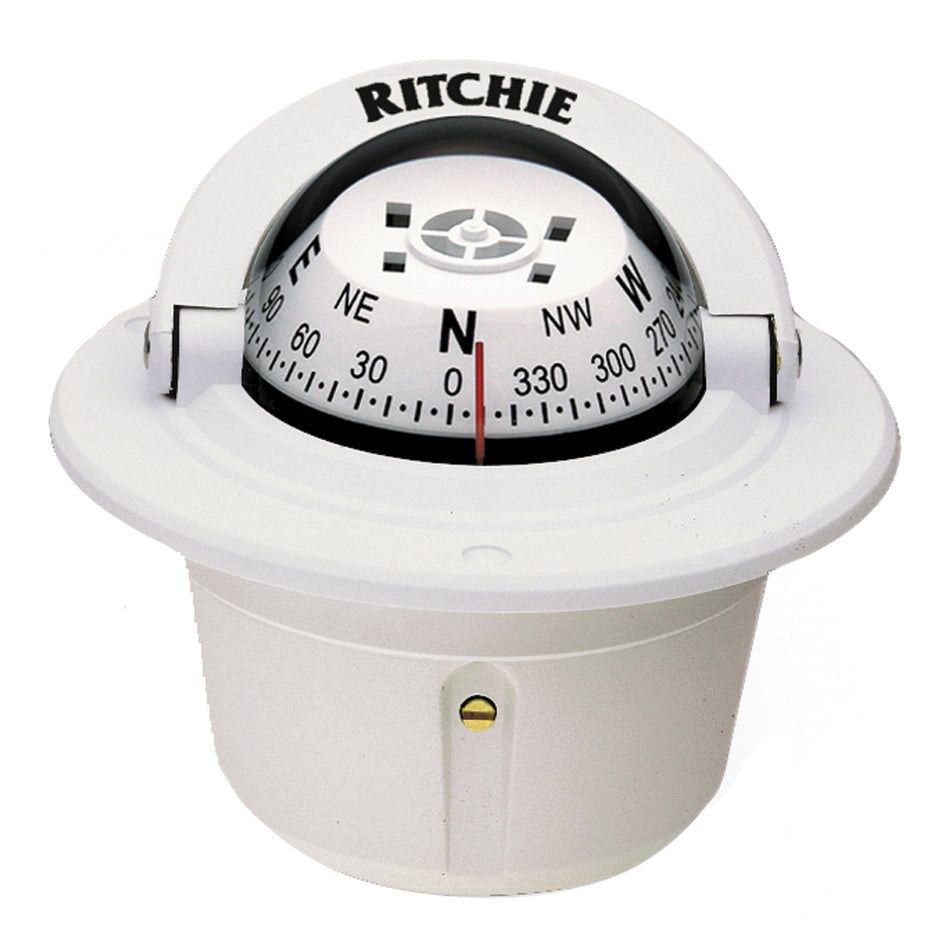 Brújula Ritchie F-50W Explorer - Montaje empotrado - Color blanco [F-50W]