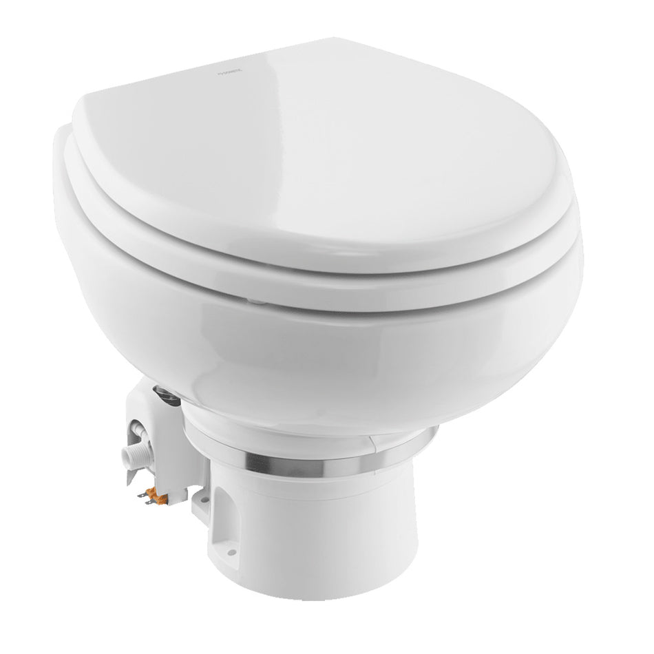 Dometic MasterFlush 7120 White Electric Macerating Toilet w/Orbit Base - Freshwater - 24V [9610007271]