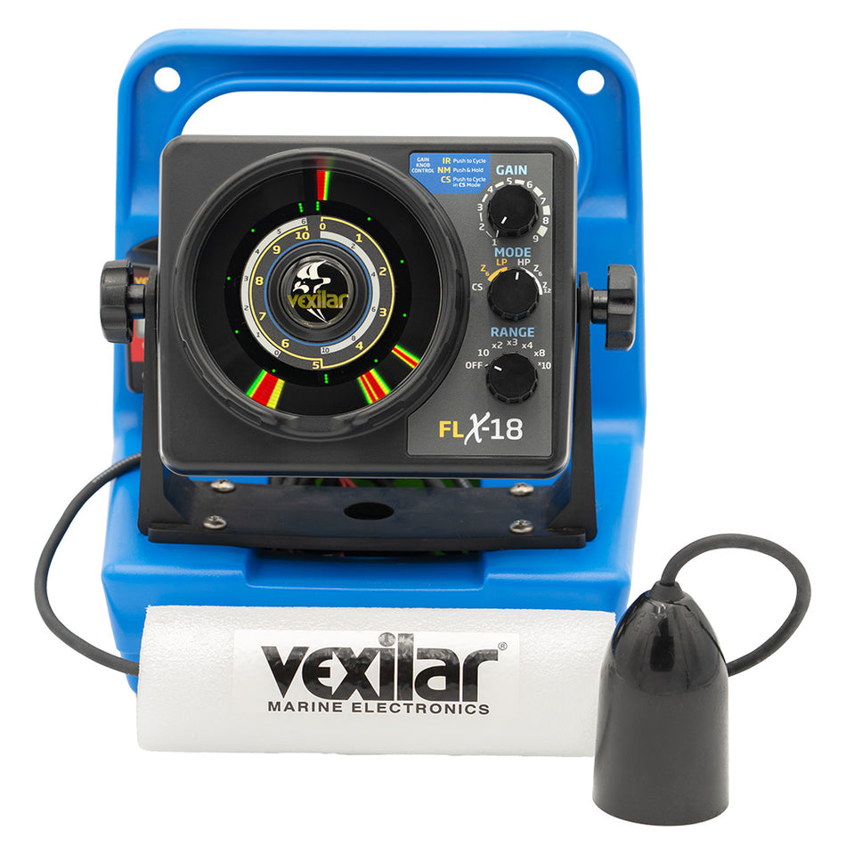 Paquete Vexilar FLX-18 Genz con Ice-Ducer DD-100 de 12 grados [GPX1812]