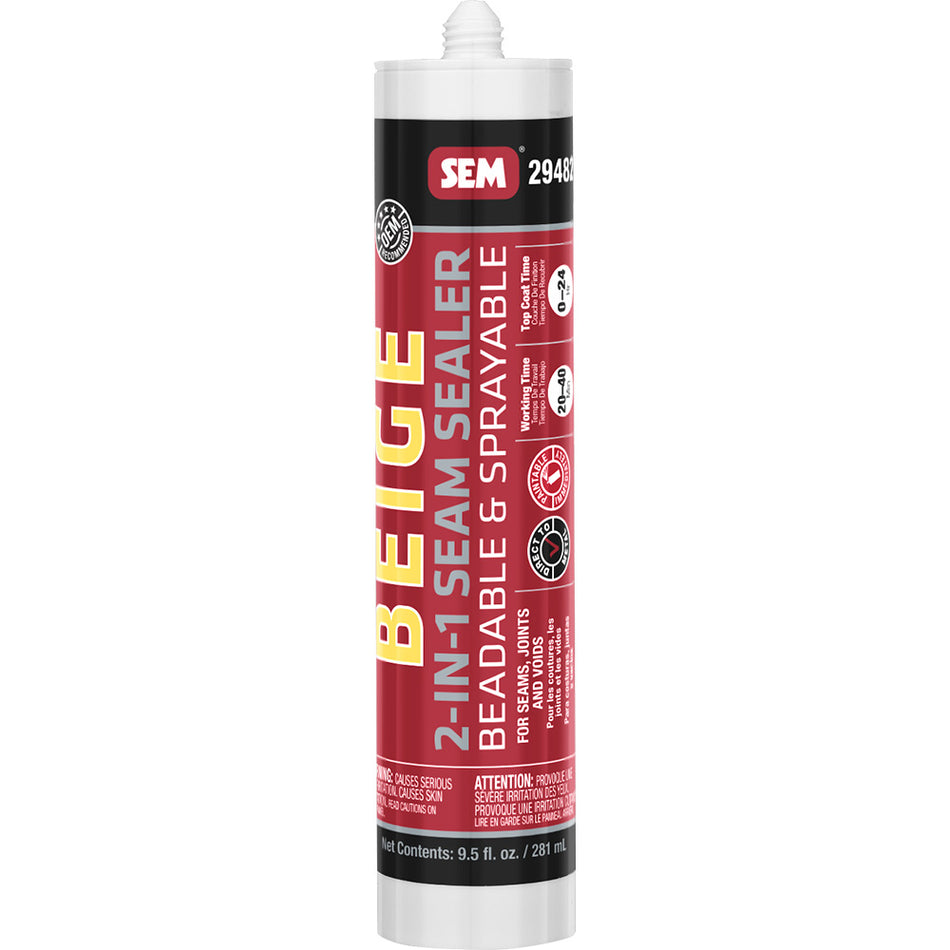 Scellant à joints 2 en 1 SEM - Tube de 9,5 oz - Beige [29482]