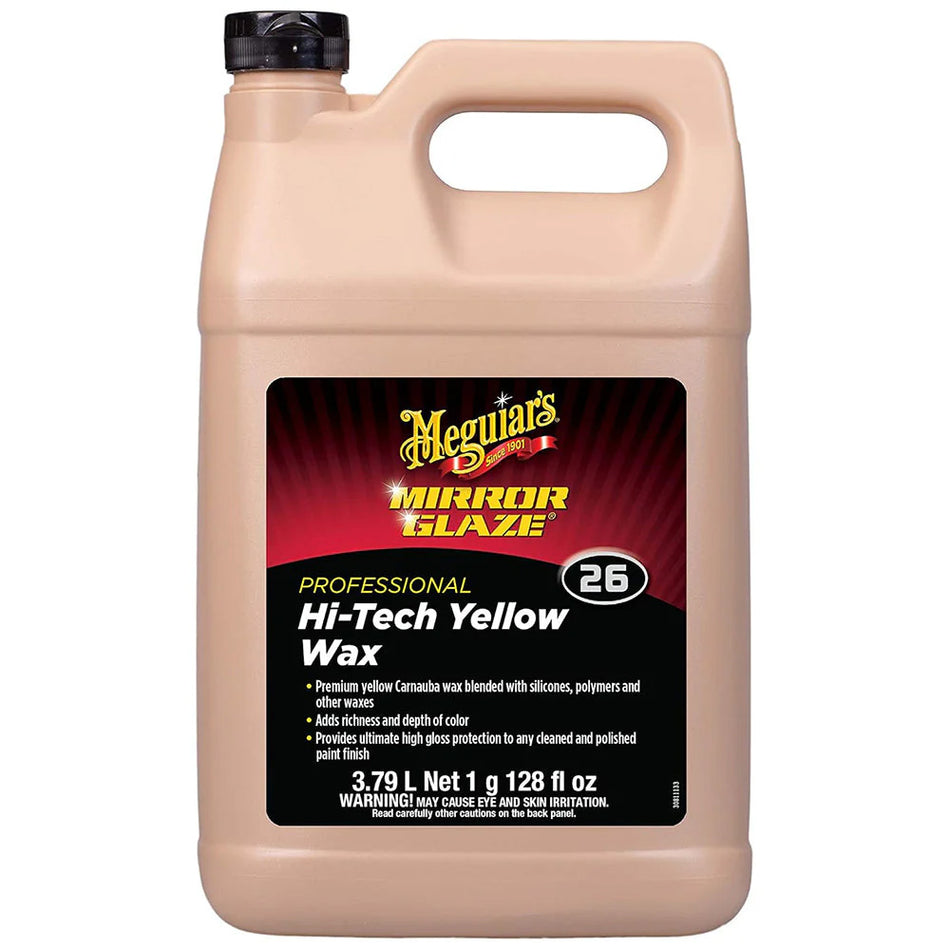 Meguiar's Professional Hi-Tech Yellow Liquid Wax - 1 Gallon [M2601]