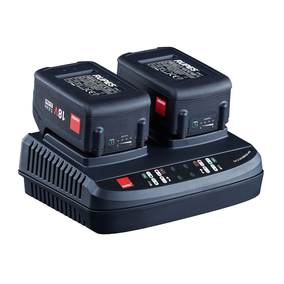 RUPES Dual Battery Charger f/iBrid HLR15  HLR21 Batteries w/LED Indicators [9HC185LT]