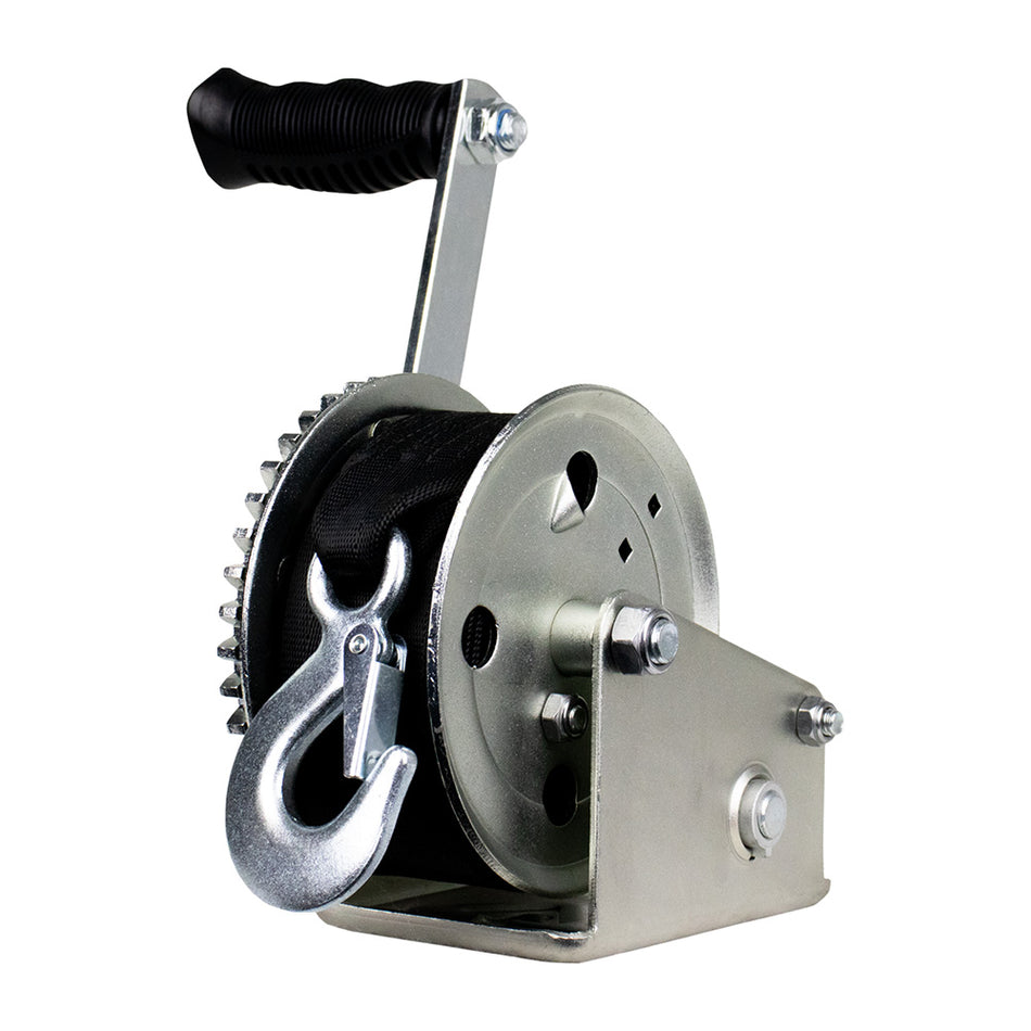 Powerwinch Utility Series Winch 800lb, 8" Crank Arm - Zinc [21500-W-0800-8-Z-R]