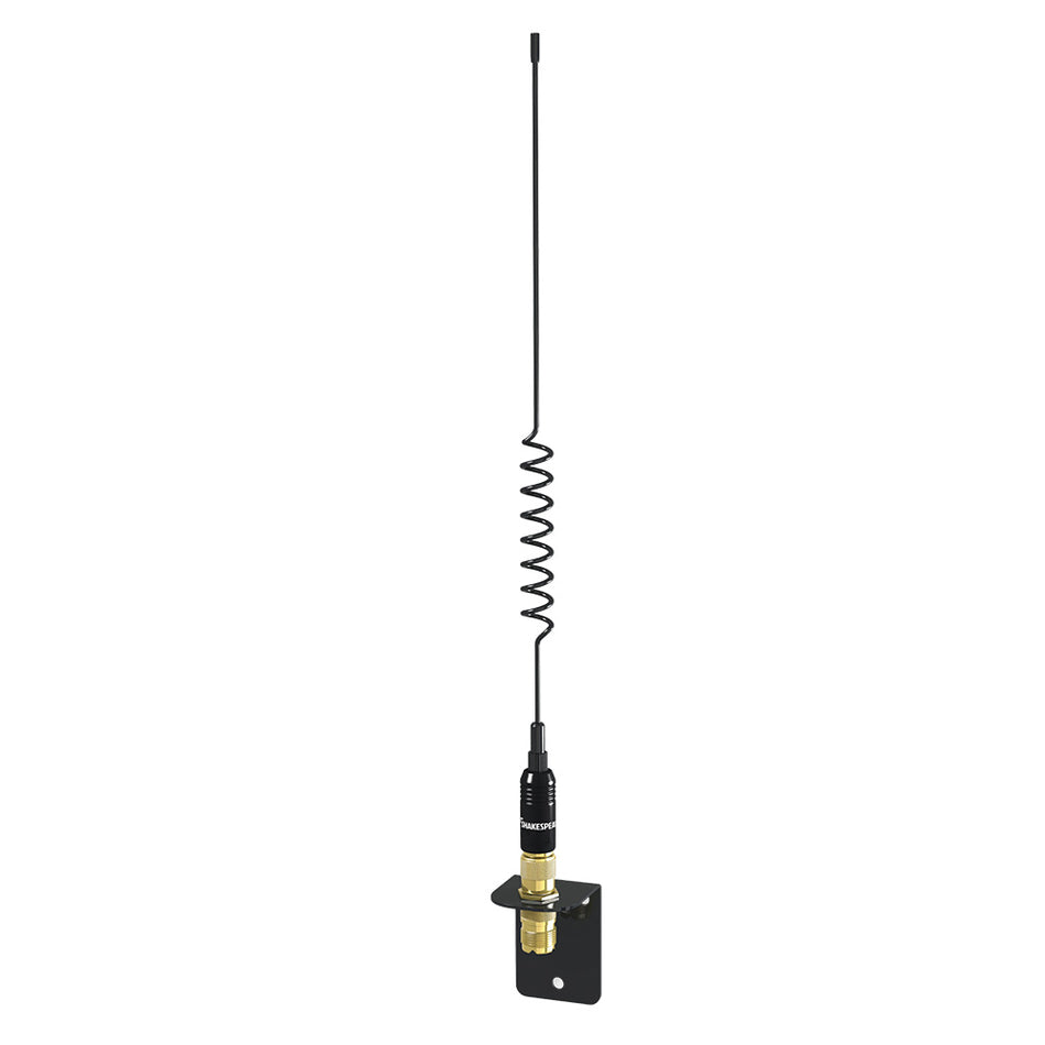 Antena tipo látigo Shakespeare VHF 5216 SS de 15 pulgadas, color negro (soporte incluido) [5216]