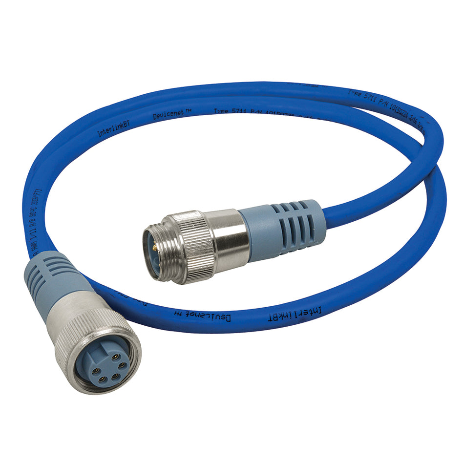 Cable de conexión de doble extremo Maretron Mini (macho a hembra), 0,5 m, azul [NM-NB1-NF-00.5]