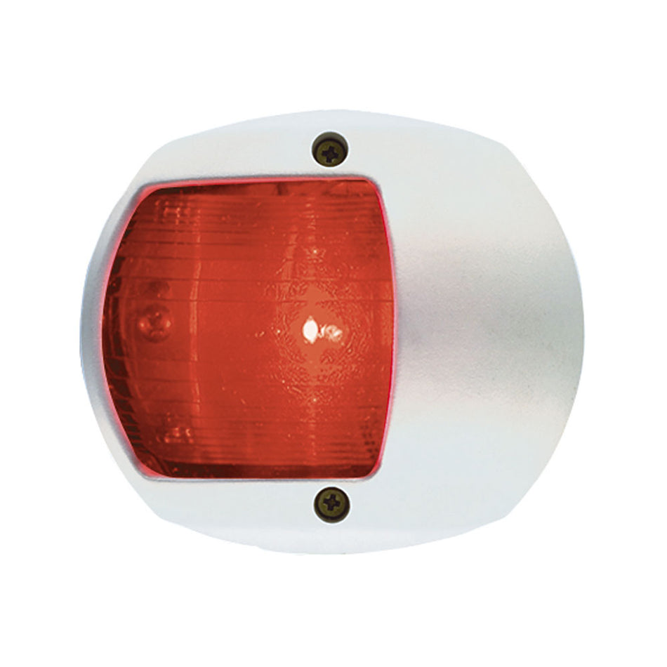 Luz lateral LED Perko - Roja - 12 V - Carcasa de plástico blanca [0170WP0DP3]