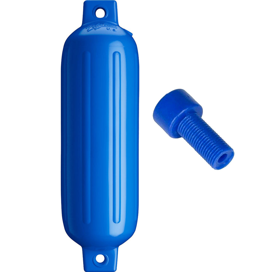 Guardabarros Polyform G-3 Twin Eye de 5,5" x 19" - Azul con adaptador [G-3-BLUE]