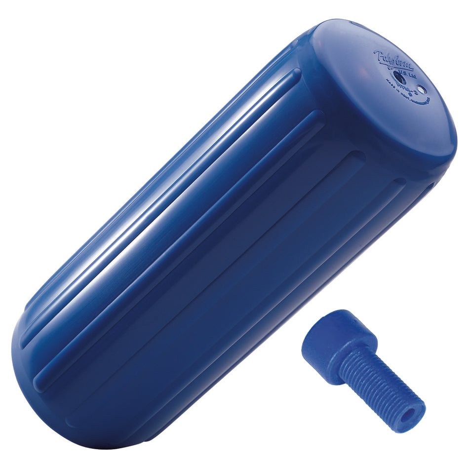 Guardabarros Polyform HTM-2 de 8,5" x 20,5", color azul y con adaptador [HTM-2-BLUE]