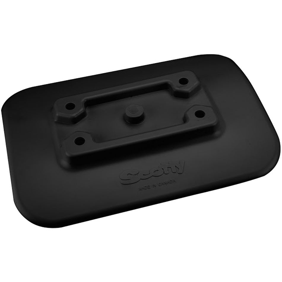 Scotty 341-BK Glue-On Mount Pad f/Inflatable Boats - Black [341-BK]