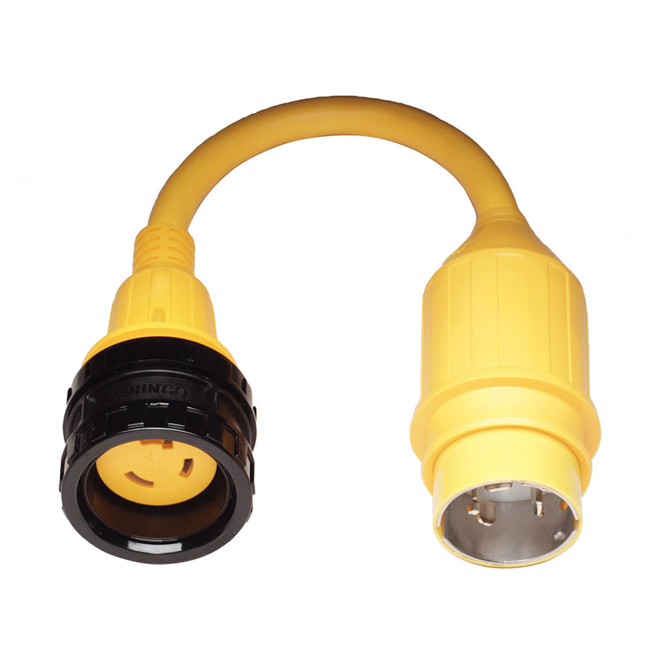 Adaptador de cable flexible Marinco, bloqueo de 30 A a bloqueo de 50 A [121A]