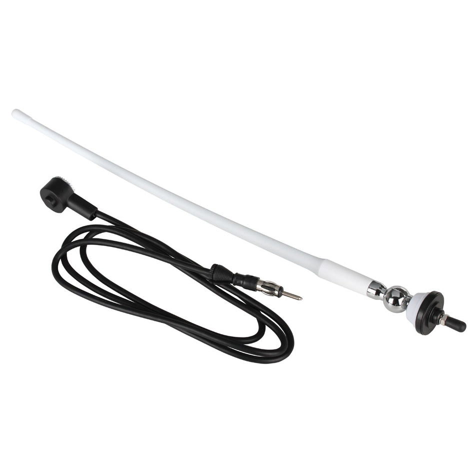 Antena de goma para AM/FM Boss Audio MRANT12W, color blanco [MRANT12W]