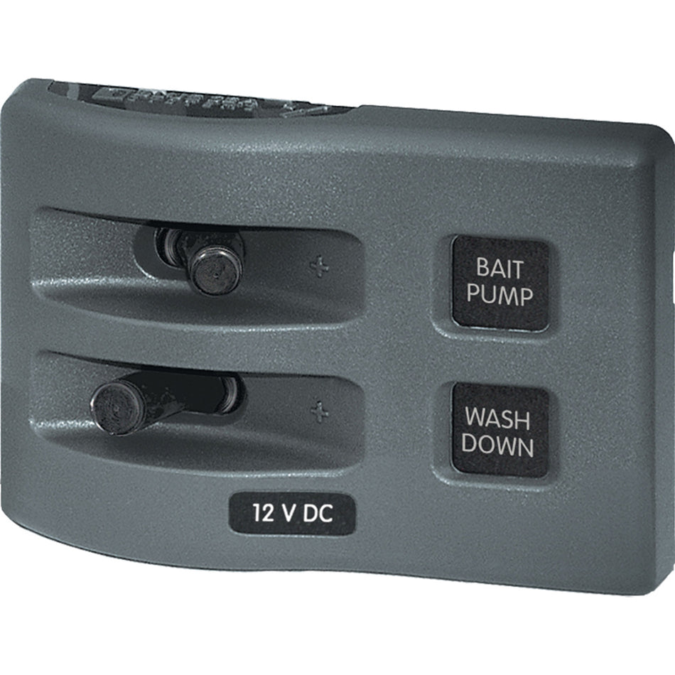 Panel de interruptores a prueba de agua de 12 V CC WeatherDeck Blue Sea 4303 - 2 posiciones [4303]