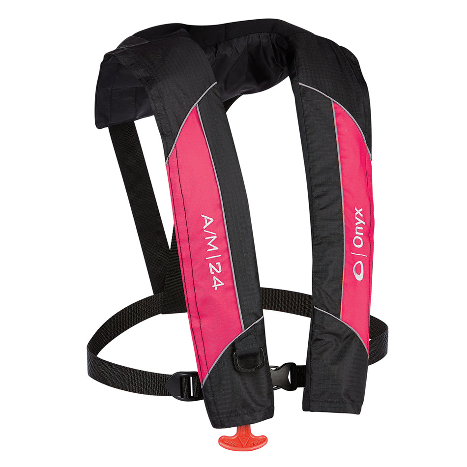 Chaleco salvavidas inflable automático/manual Onyx A/M-24 - Rosa [132000-105-004-14]