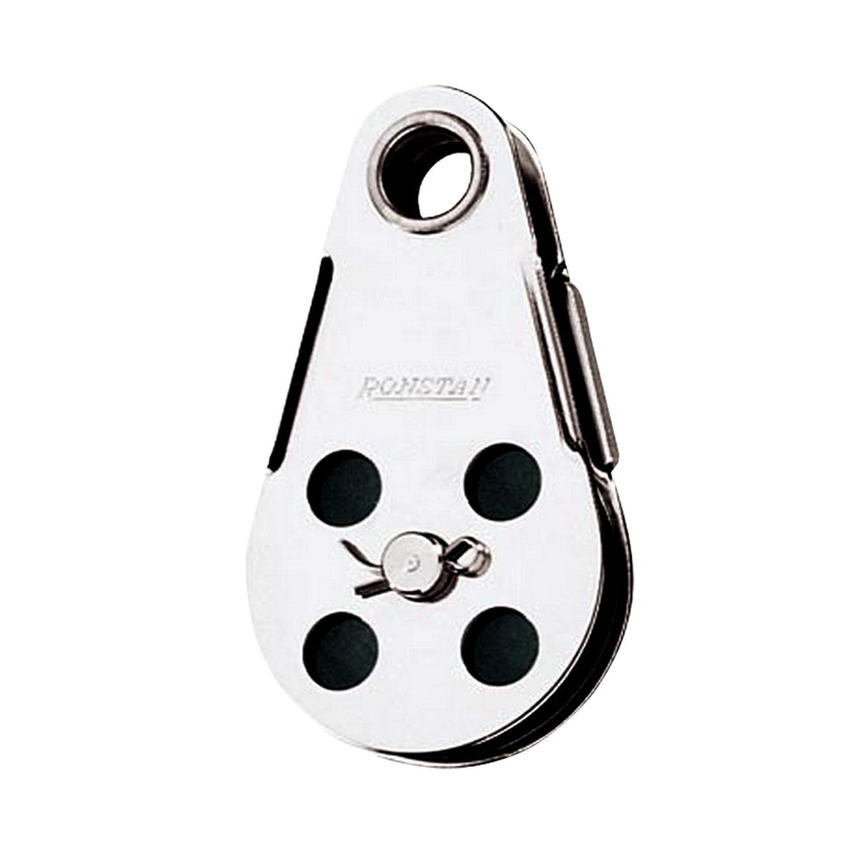 Bloque de alambre Ronstan - Cabezal de remache tubular con polea de Nylatron extraíble - Diámetro de polea de 45 mm (1-3/4") [RF103]