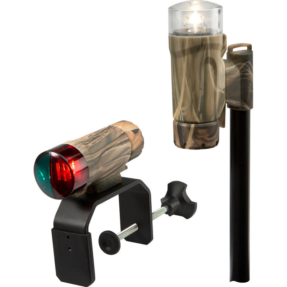 Kit de luz LED portátil con abrazadera Attwood - RealTree Max-4 Camo [14191-7]