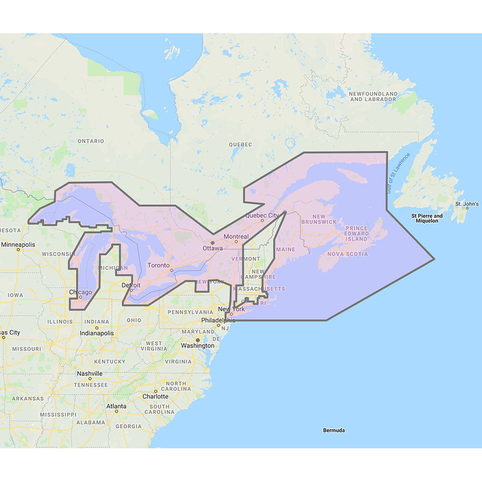 Cartas vectoriales de Furuno Great Lakes Maritimes: fotos satelitales con resolución estándar de datos 3D: código de desbloqueo [MM3-VNA-026]