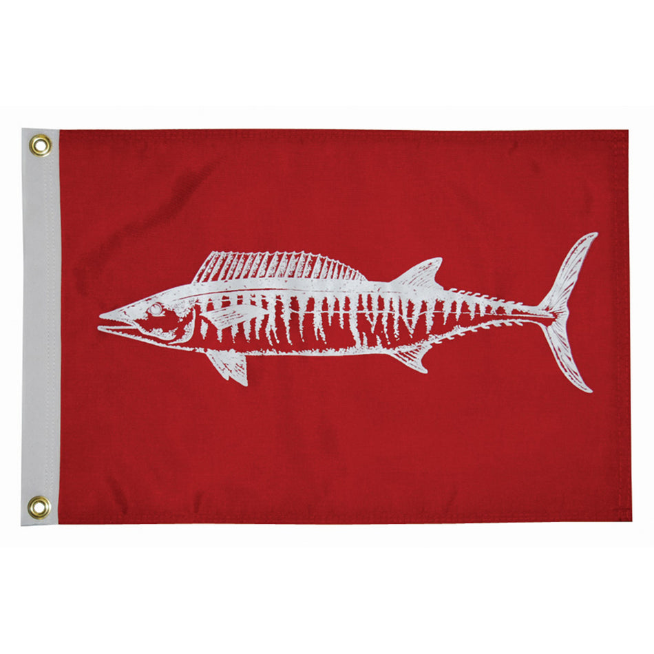 Bandera de Wahoo de 12" x 18" hecha a medida [4118]