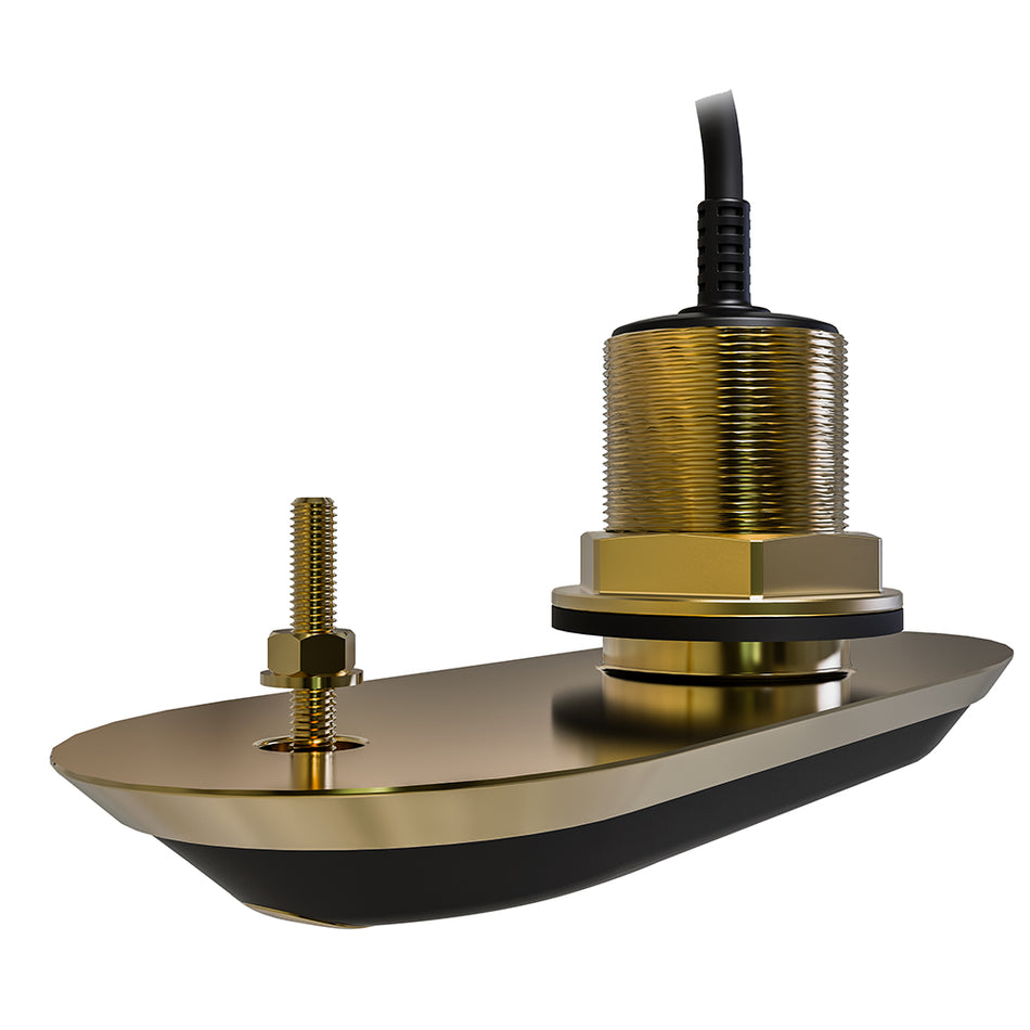 Transductor de bronce para montaje en pasacascos todo en uno RealVision 3D de Raymarine RV-200 (cable de 0 a 8 m) [A80465]