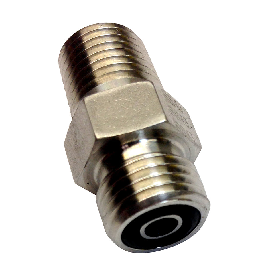 Conector macho Uflex Powertech para piloto automático a manguera ORF [UPS 4-4 FLO-SS]