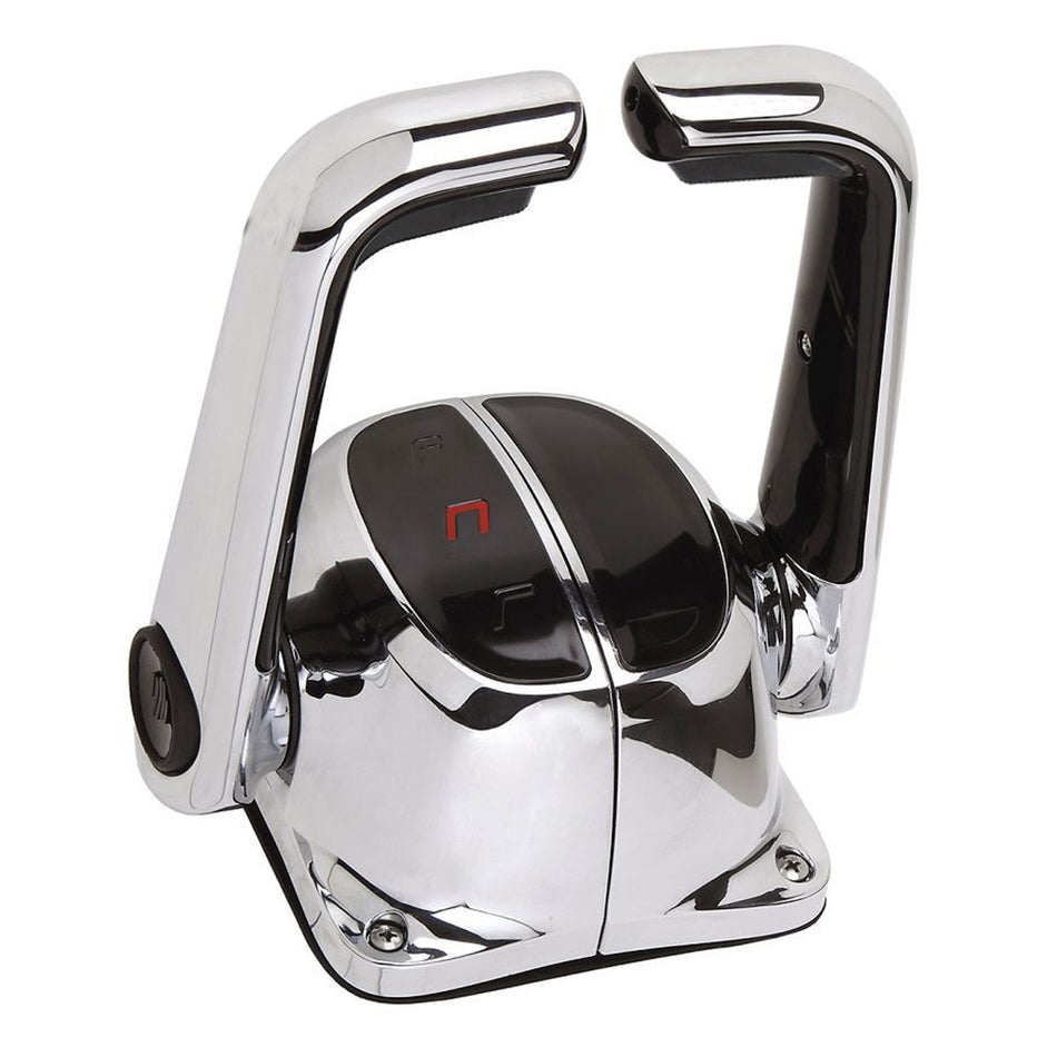 UflexTwin Lever Top Mount Control w/Neutral Lock - No Trim Switch - Chrome [B502CH/L]