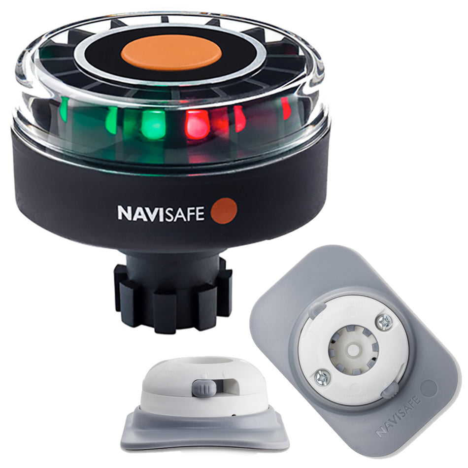 Navisafe Navilight Tricolor 2NM con soporte RIB con base Navibolt - Blanco [342KIT4]