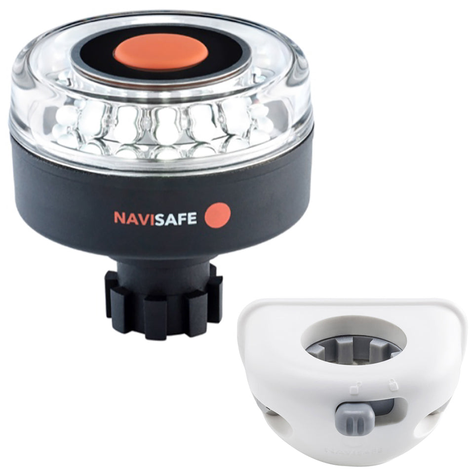 Navisafe Navilight 360 2NM con soporte vertical de base Navibolt - Blanco [042KIT6]