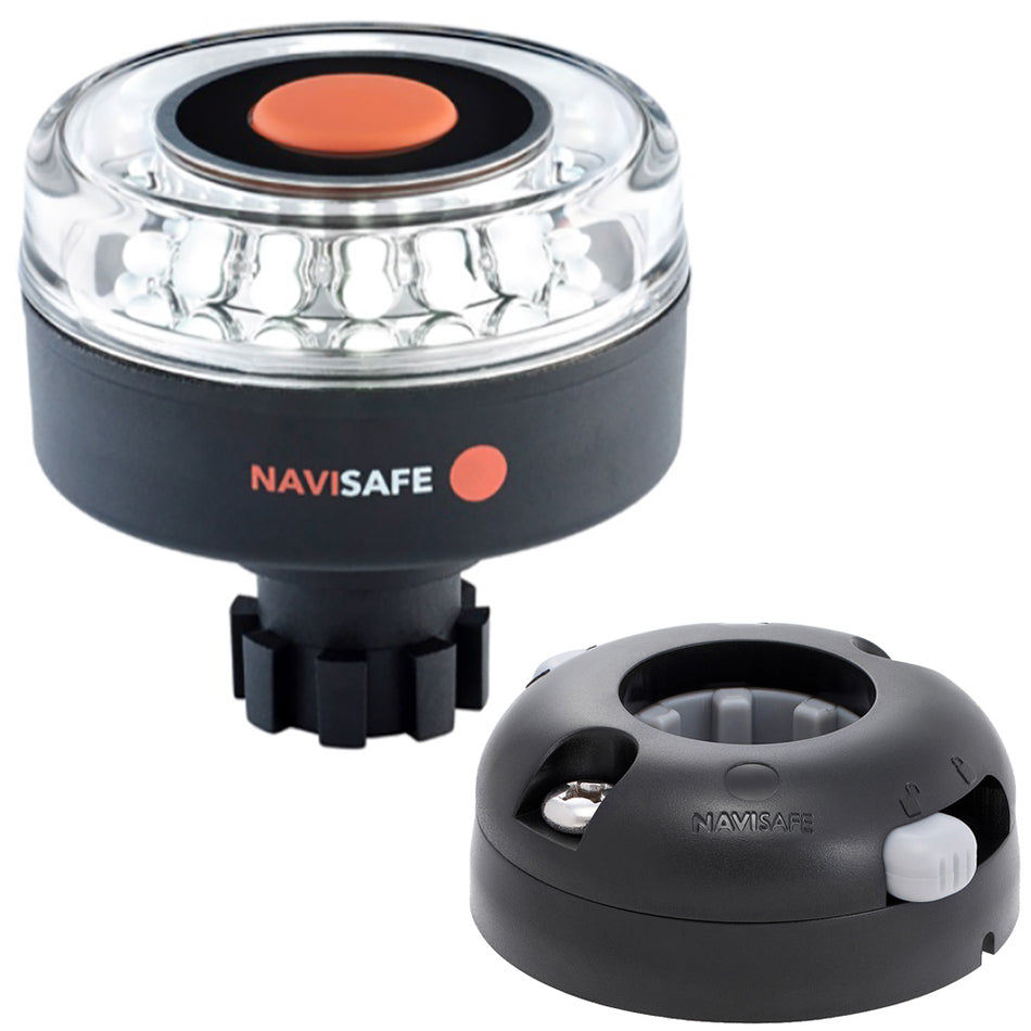 Navisafe Navilight 360 2NM con soporte horizontal de base Navibolt, color negro [042KIT7]