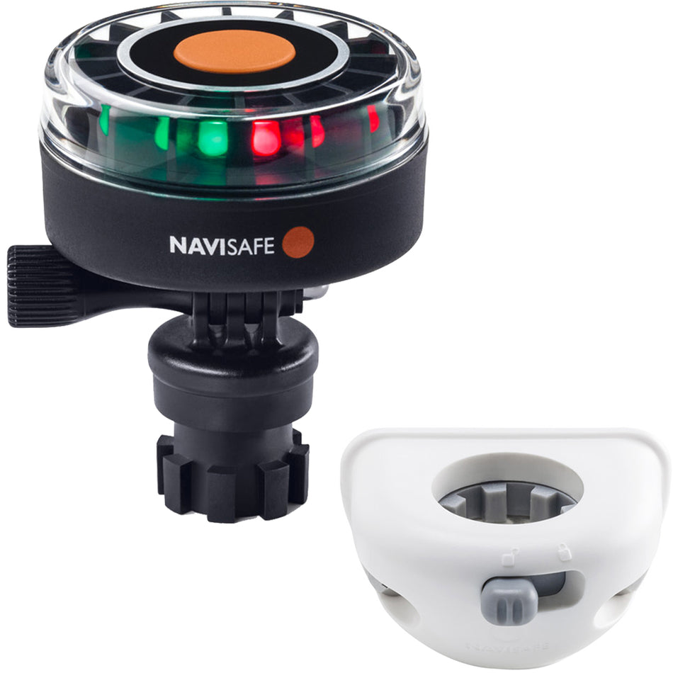 Navisafe Navilight 2NM Tricolor con soporte vertical Navimount Base - Blanco [340KIT6]