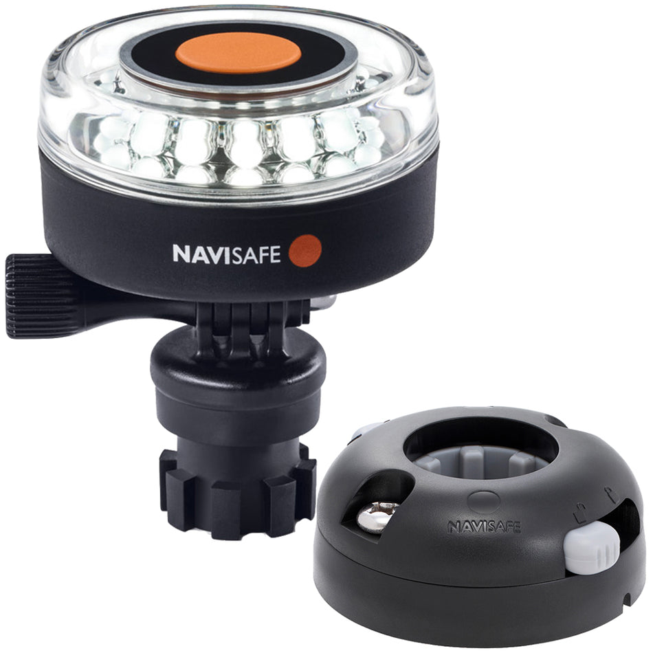 Navisafe Navilight 360 2NM blanco con base de montaje horizontal Navimount - Negro [040KIT7]