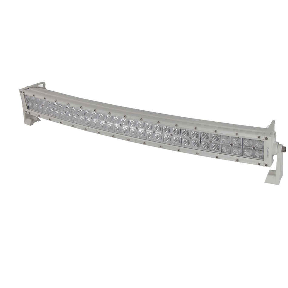 Barra de luz LED curva de doble fila para uso marino de HEISE - 30" [HE-MDRC30]