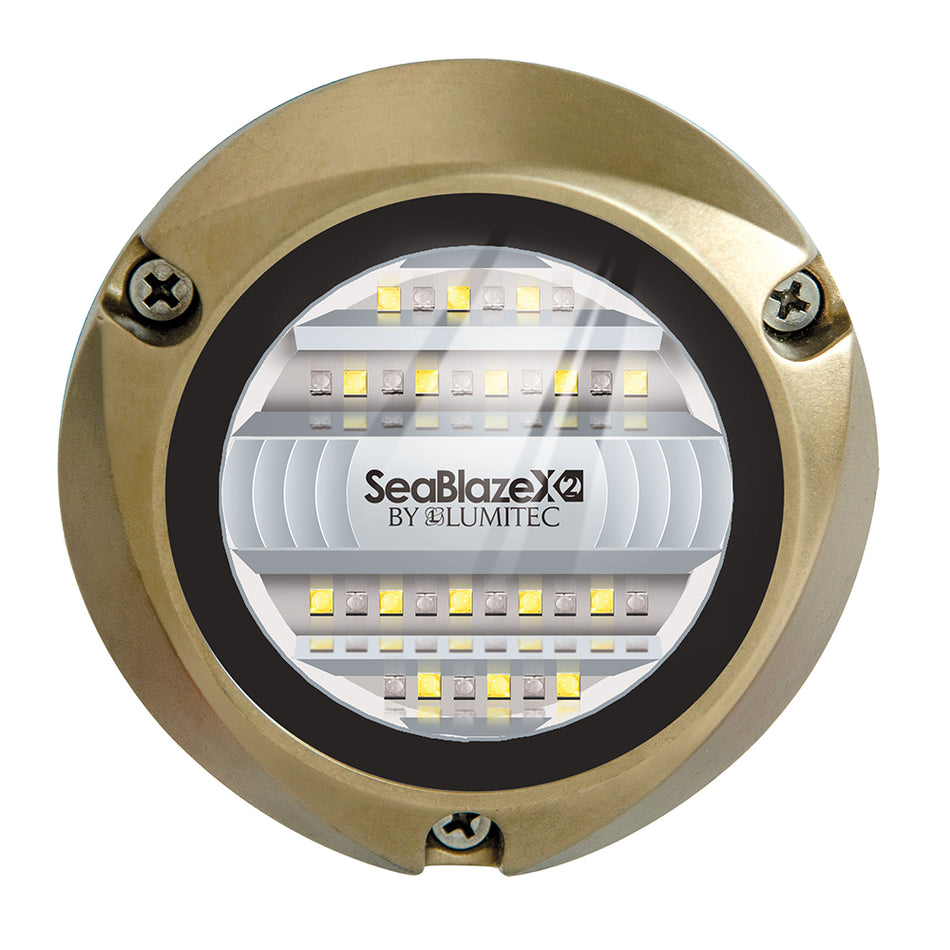 Lumitec SeaBlazeX2 LED Underwater Light - Dual Color - White/Blue [101516]