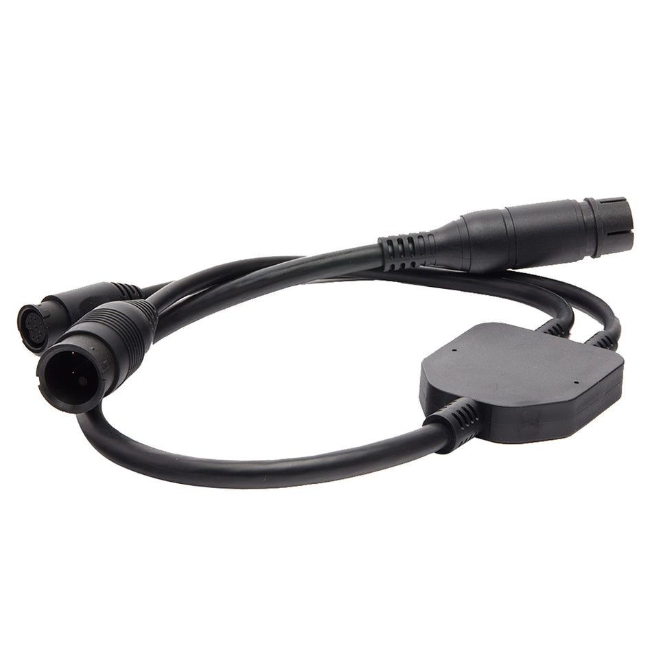 Cable adaptador Raymarine de 25 pines a 9 pines y 8 pines: cable en Y para transductor DownVision CP370 a Axiom RV [A80494]