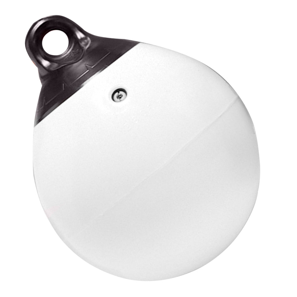 Boya inflable de vinilo Tuff End de 9" de Taylor Made, color blanco [1140]