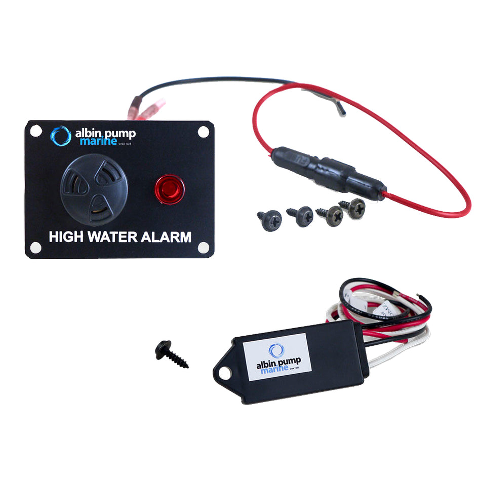 Alarma digital de nivel alto de agua de Albin Group - 12 V [01-69-041]