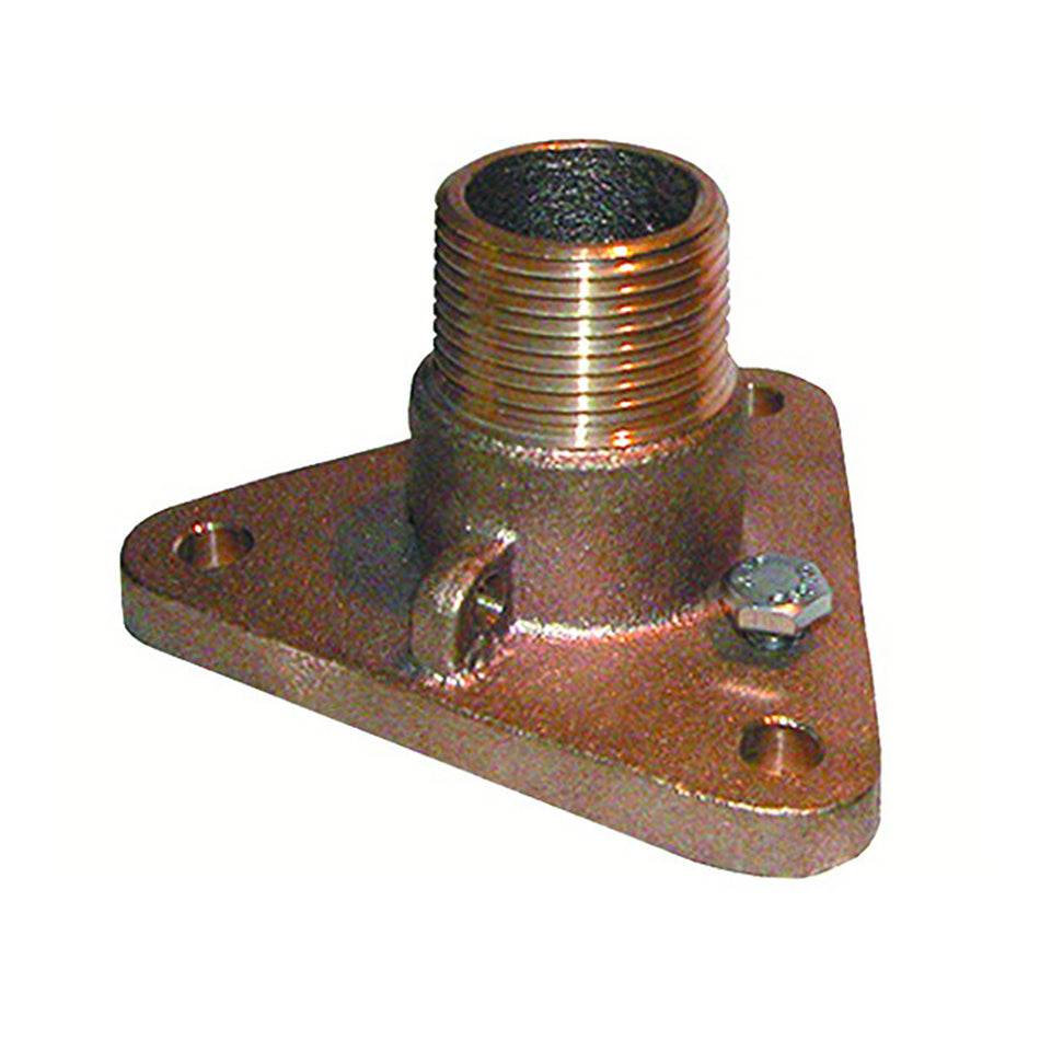 Adaptador de brida NPS a NPT de bronce de 1-1/4" de GROCO [IBVF-1250]