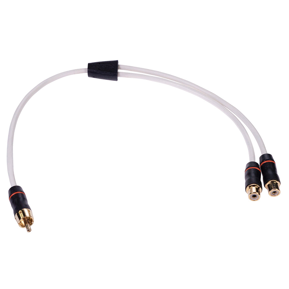 Divisor de cable RCA Fusion Performance: 1 macho a 2 hembras, 0,9 [010-12622-00]