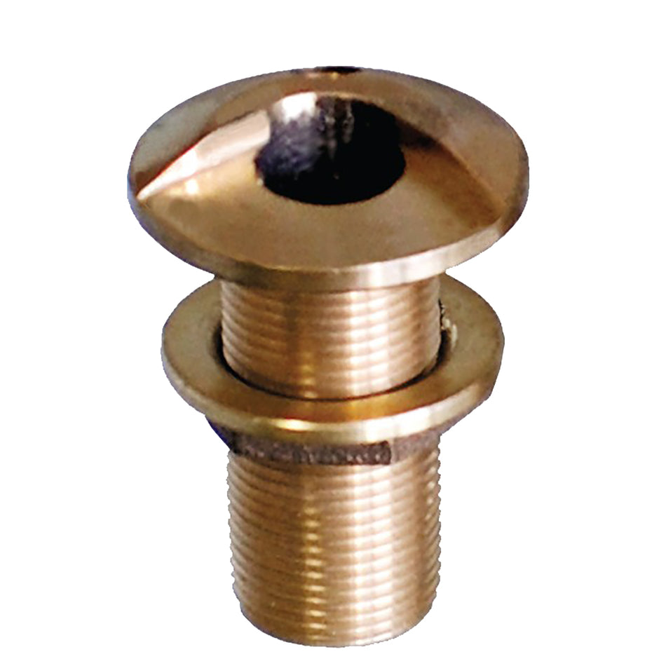 Accesorio de bronce de alta velocidad para pasacascos GROCO de 1-1/4" con tuerca [HSTH-1250-W]