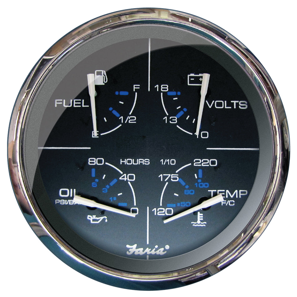 Calibre multifunción Faria Chesapeake Black de 5" [33762]