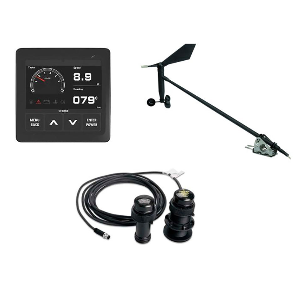 Kit de navegación Veratron para vela, sensor de viento, transductor y cables de pantalla [A2C1352150002]