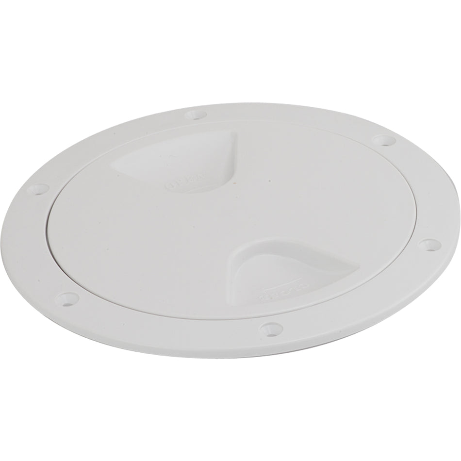 Sea-Dog Screw-Out Deck Plate - White - 5" [335750-1]