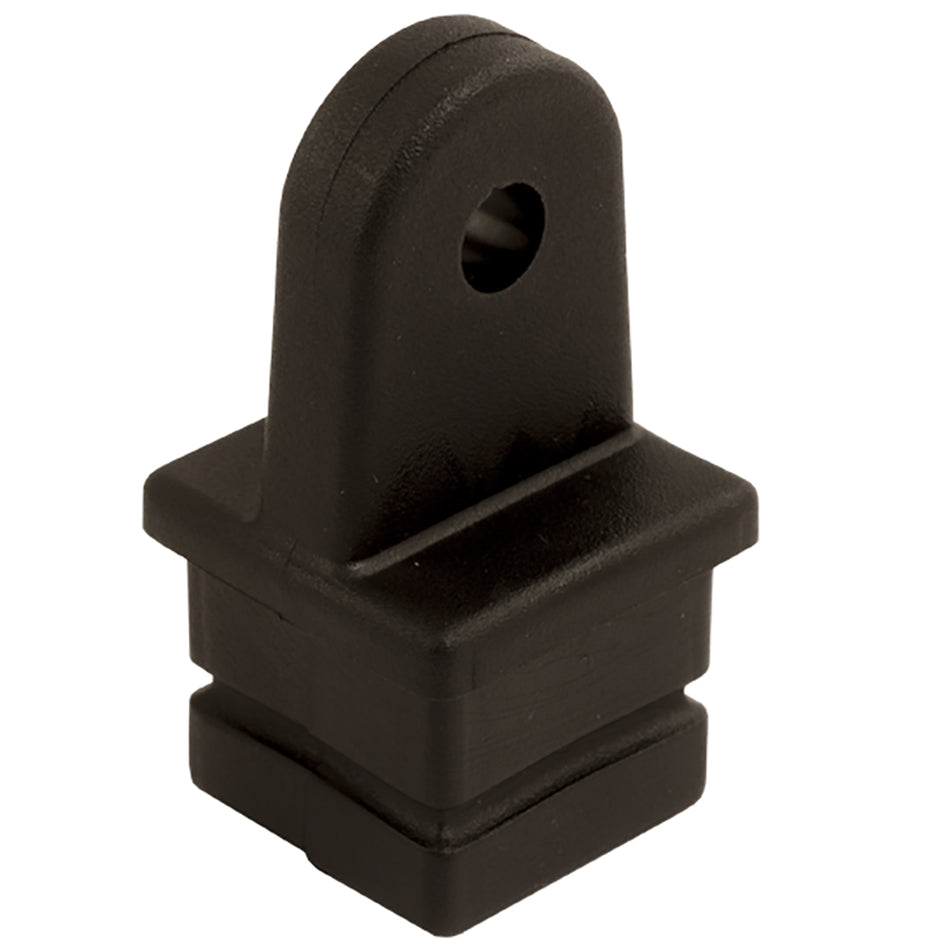 Inserción superior de tubo cuadrado de nailon Sea-Dog - Negro - 1" [273580-1]