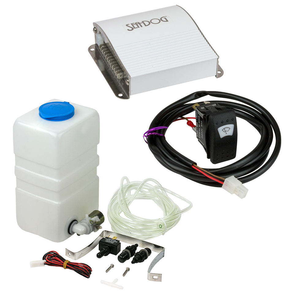 Kit de lavaparabrisas con control sincronizado de limpiaparabrisas Sea-Dog [414800-3-414900-3]