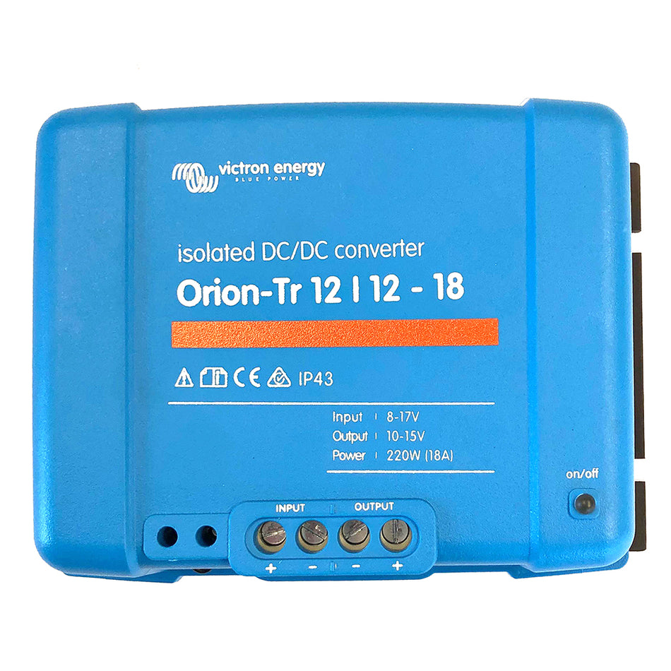 Convertidor CC-CC Victron Orion-TR - 12 VCC a 12 VCC - 18 A aislado [ORI121222110]