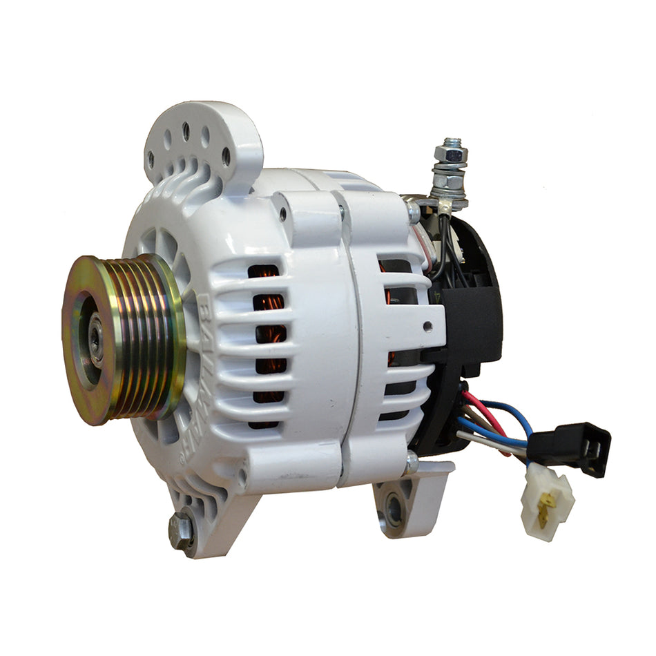 Alternador Balmar de 120 A, 12 V, 3,15", con asiento doble, polea simple K6 y conexión a tierra aislada [60-120-K6]