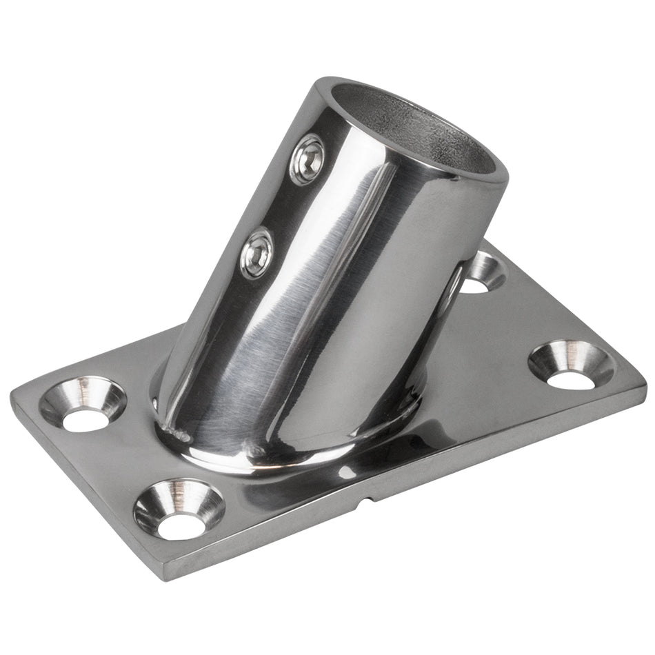 Accesorio de base de riel Sea-Dog, base rectangular 60, acero inoxidable 316, 1-7/8" x 3-1/4" - 1" de diámetro exterior [281601-1]