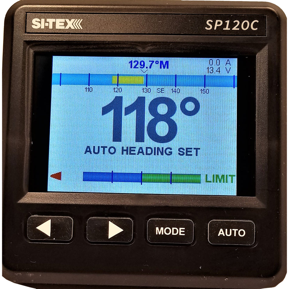 Sistema de color SI-TEX SP-120 con bomba de 18 CI con respuesta de timón [SP120C-RF-2]