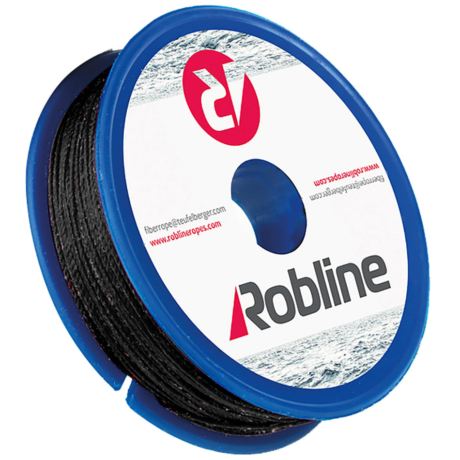 Robline Waxed Whipping Twine - 0.8mm x 40M - Black [TYN-08BLKSP]